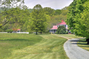First Glimpse of the Farmhouse